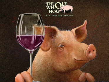 Wine tasting Dinner at The Whole Hog